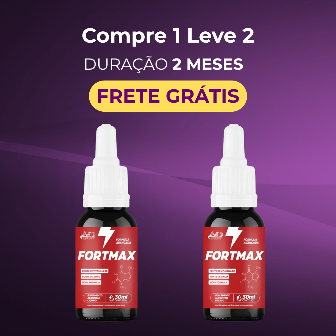 Fortmax Gotas – Estimulante Natural de Energia e Vitalidade