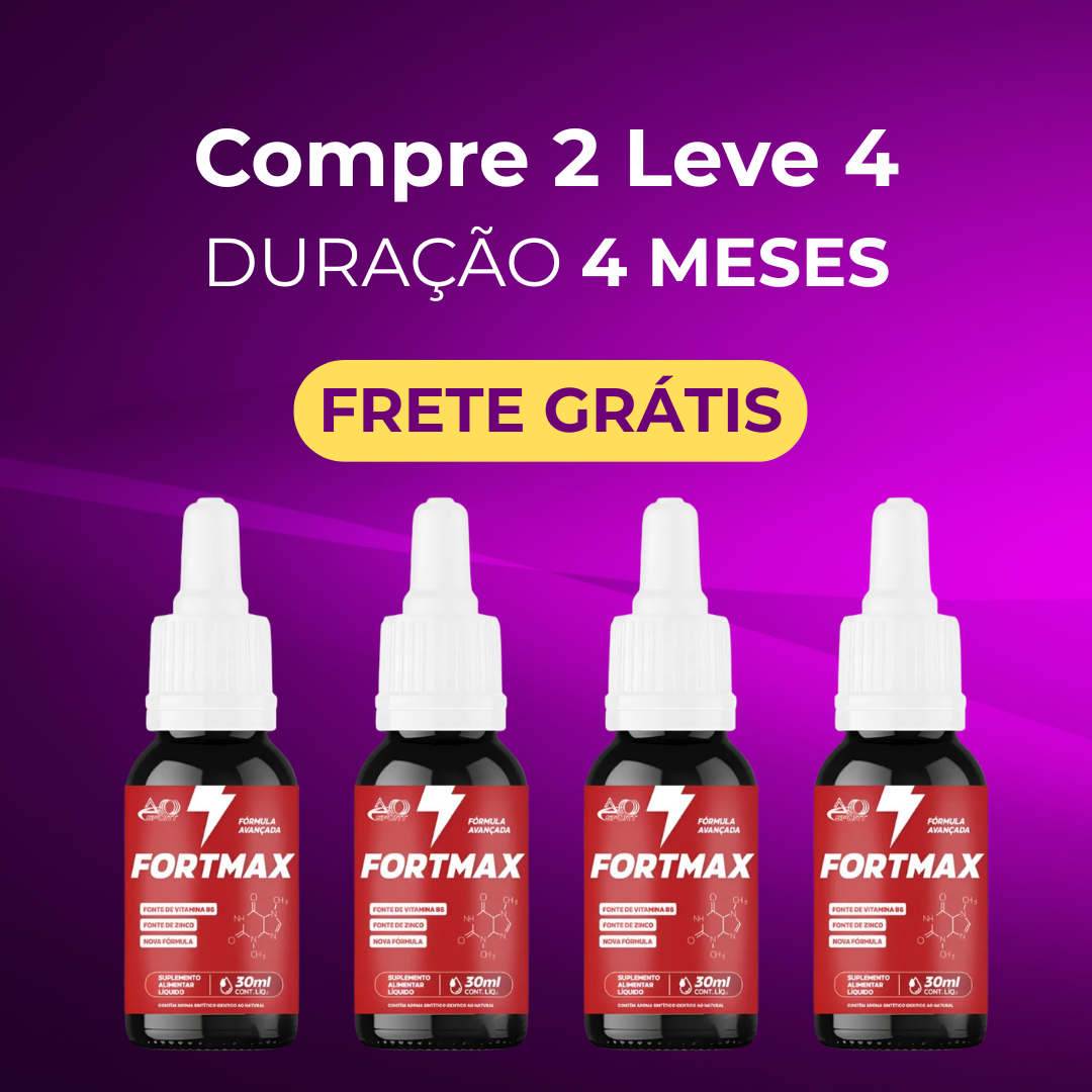Fortmax Gotas – Estimulante Natural de Energia e Vitalidade