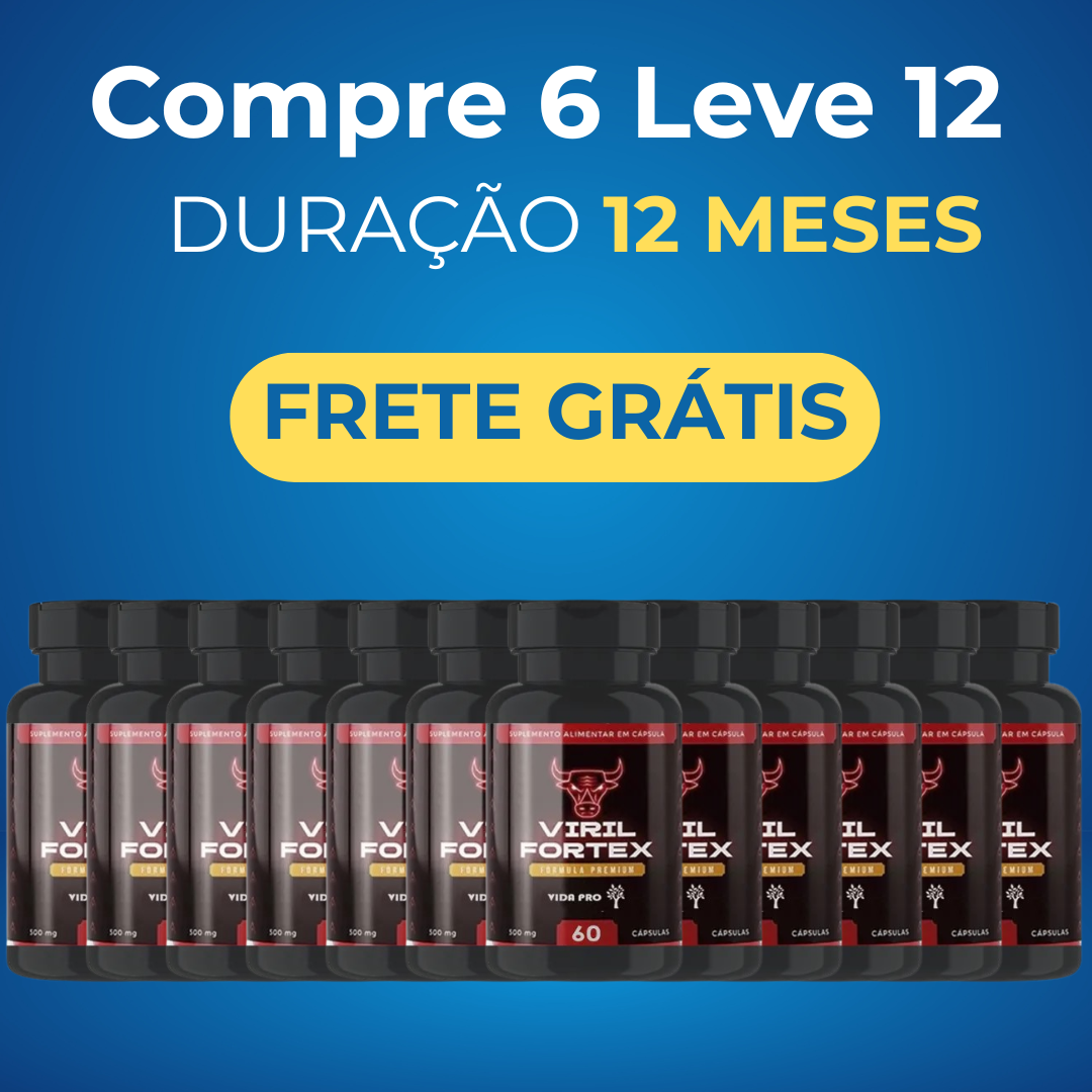 Viril Fortex Cápsulas – Energia, Controle e Potência Masculina