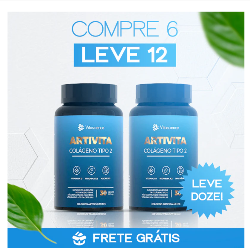Artivita Colágeno Tipo II: 0 Suplemento Completo para Articulações Saudáveis