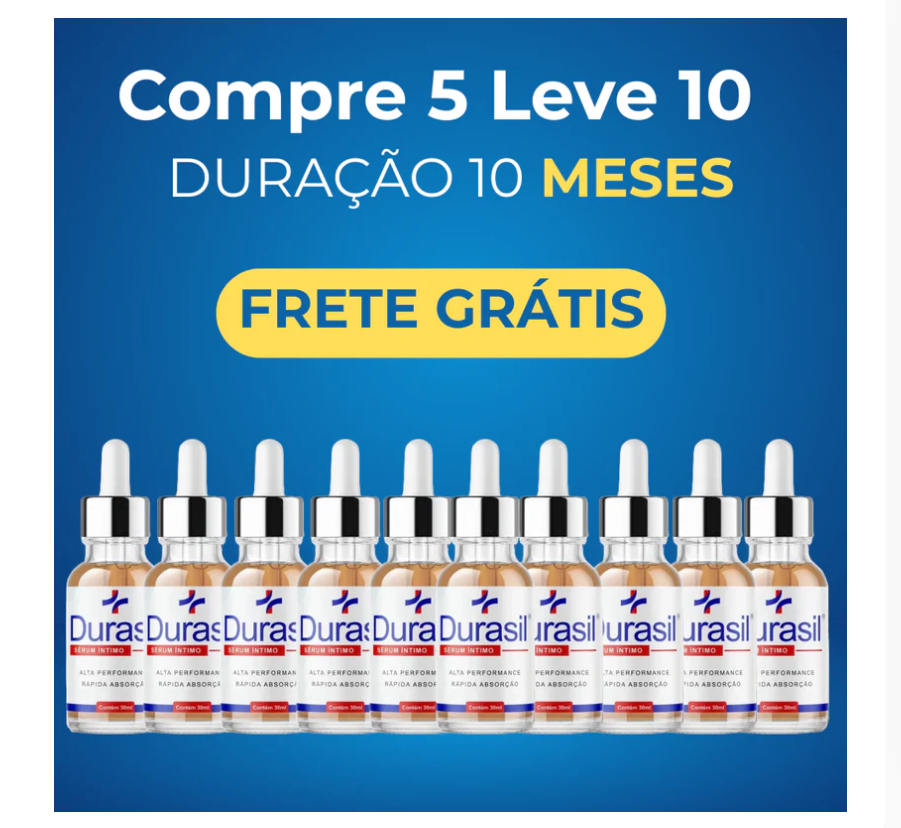 DURASIL: Serum Íntimo 30ml - Desempenho e Potencia Masculina