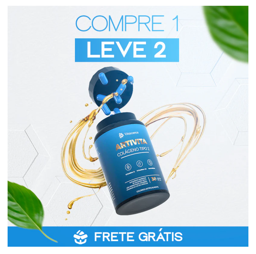 Artivita Colágeno Tipo II: 0 Suplemento Completo para Articulações Saudáveis