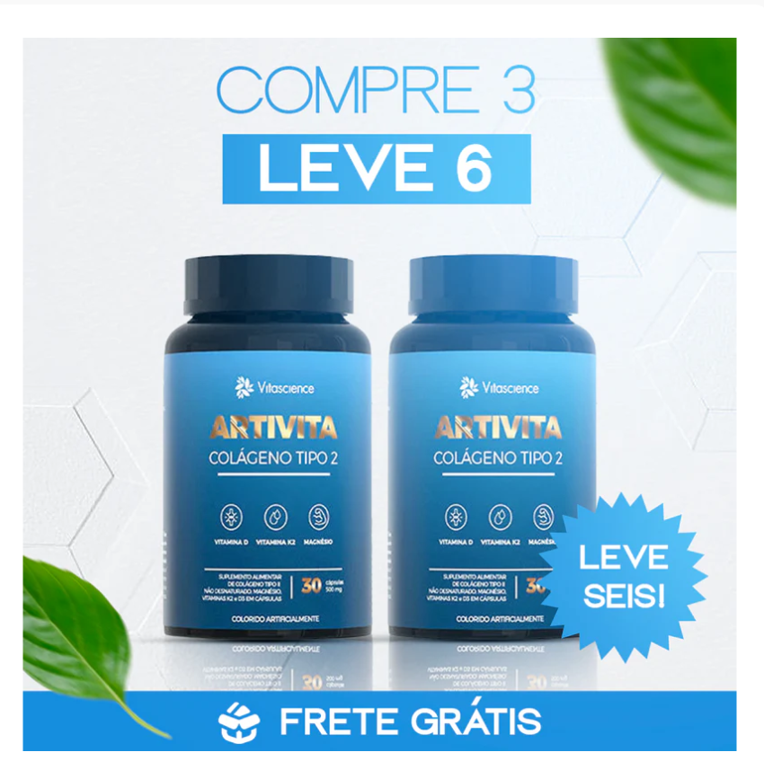 Artivita Colágeno Tipo II: 0 Suplemento Completo para Articulações Saudáveis